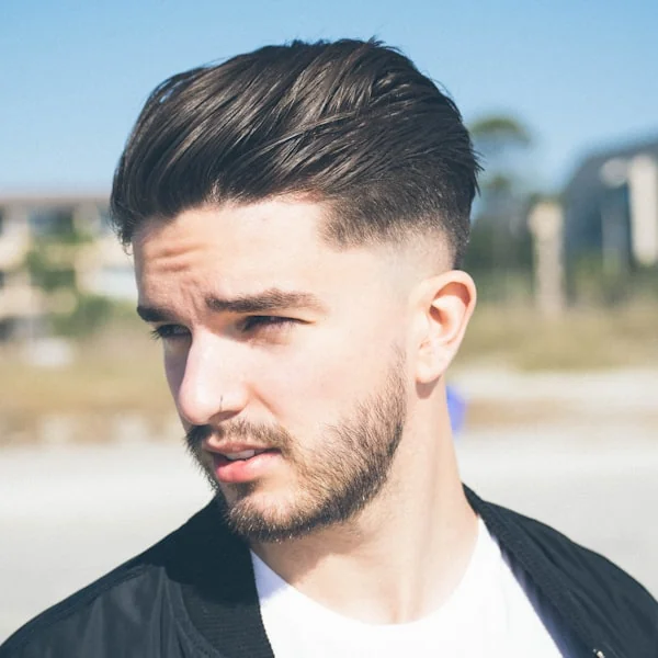 Man with a neat modern haircut