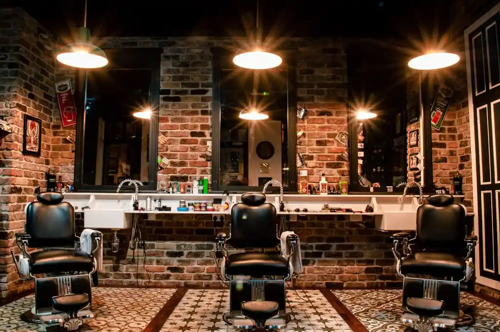 Interior of a classic barbershop