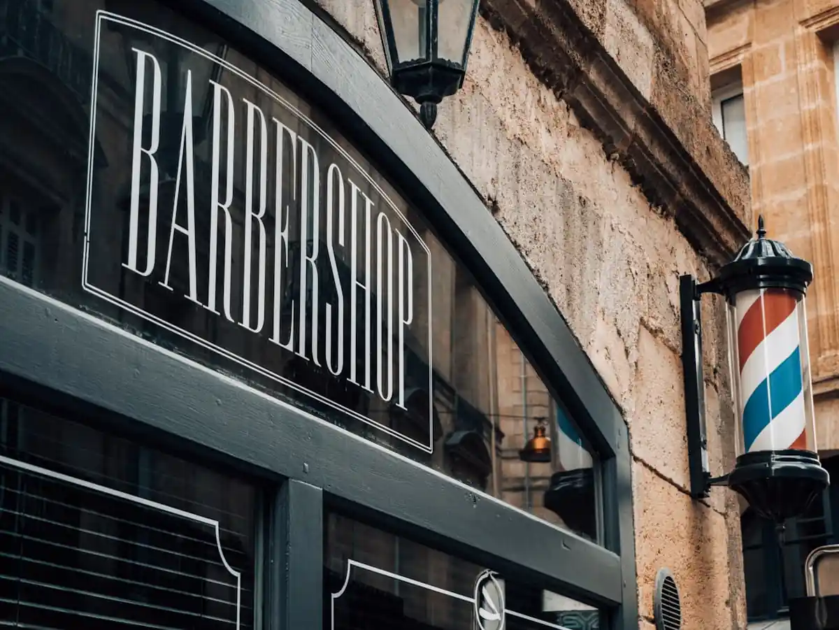 Barbershop exterior sign